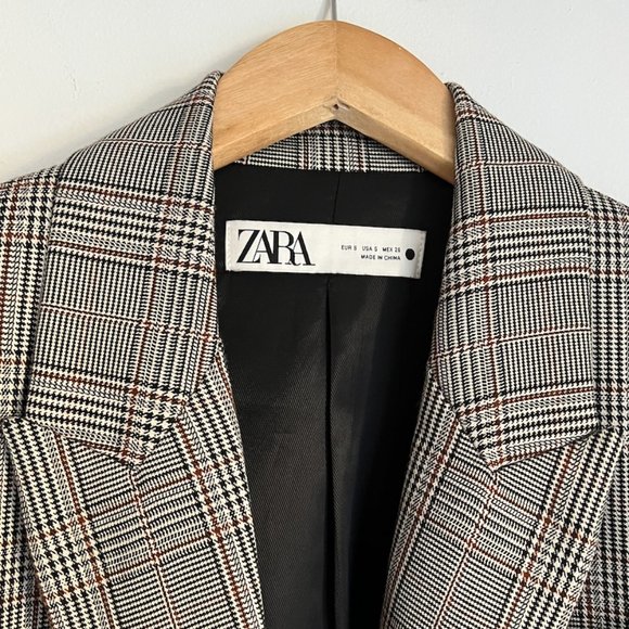 Zara Oversized Plaid Blazer - Picture 2 of 2